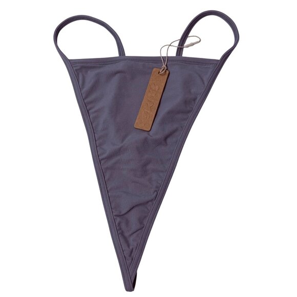 SKIMS Fits Everybody T-String Thongs Lot of 2 Grey Cocoa Large - Picture 2 of 9